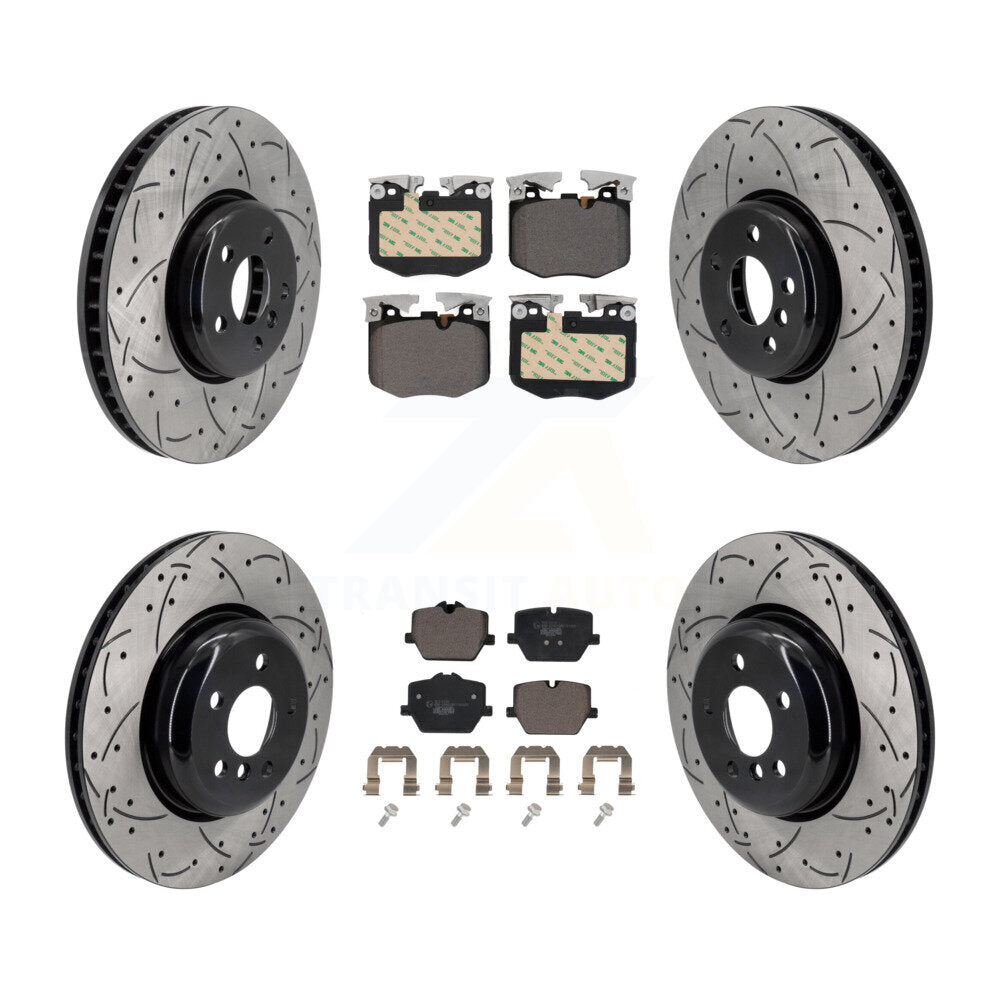 Disc Brake Rotors And Ceramic Pads Front Rear Kit (6Pc) For BMW 330i