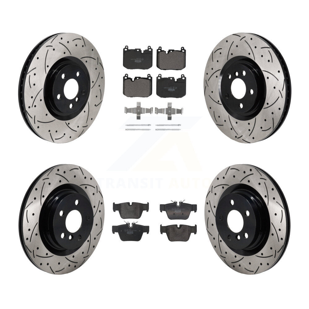 Disc Brake Rotor Ceramic Pad Front Rear Kit (6Pc) For BMW X2 Mini Cooper Clubman