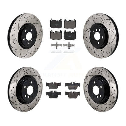 Disc Brake Rotor Ceramic Pad Front Rear Kit (6Pc) For BMW X2 Mini Cooper Clubman
