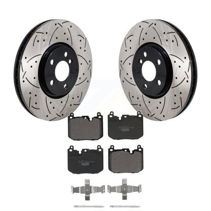 Drill Slot Brake Rotors Ceramic Pad Front Kit For Mini Cooper Countryman Clubman