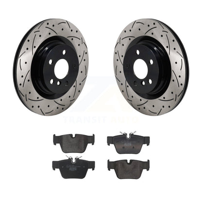 Drilled Slot Brake Rotors Ceramic Pad Rear Kit For Mini Cooper Countryman BMW X2