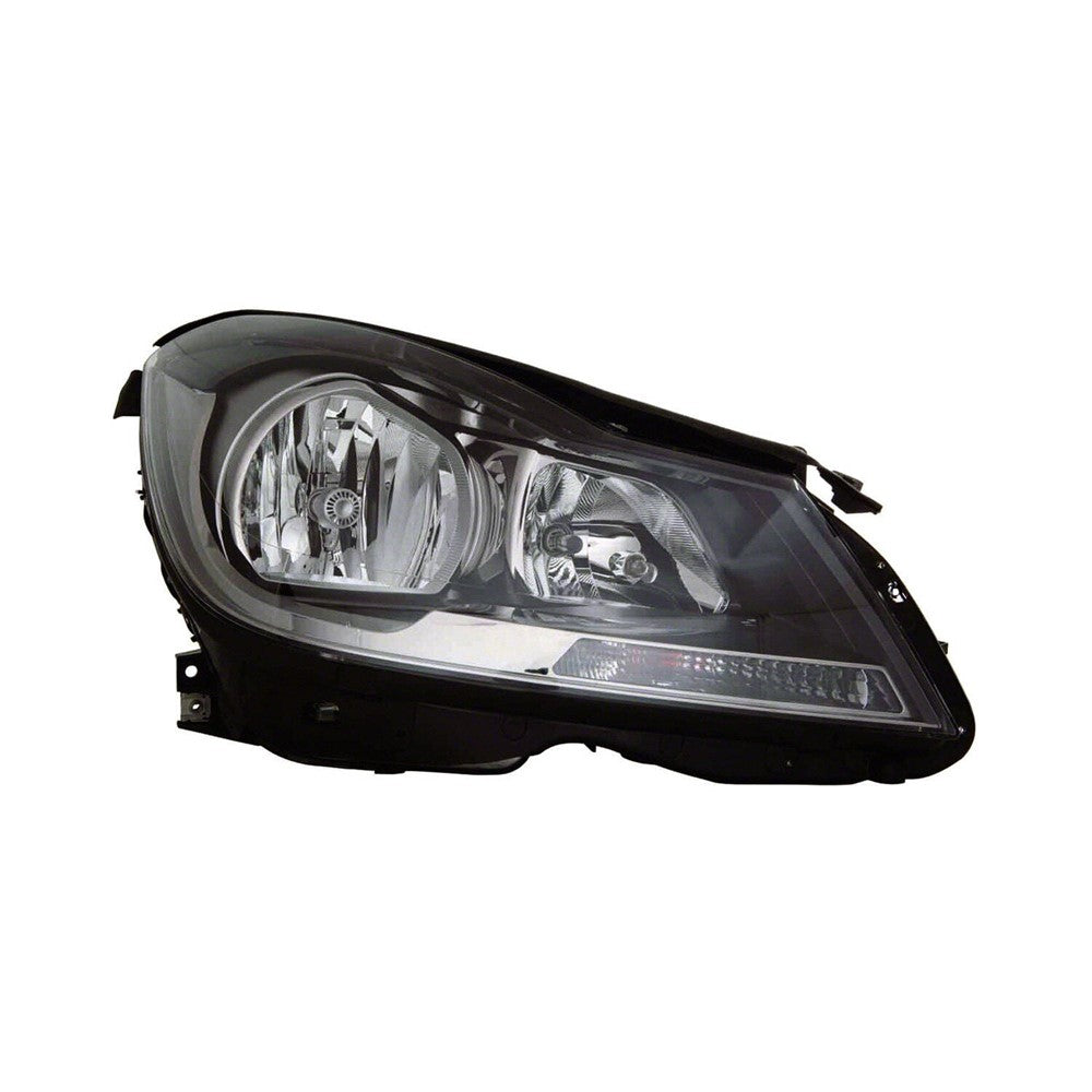 Front Right Passenger Side Halogen Headlight Assembly 2012-2015 Mercedes-Benz C250, C300, C350, C63 Amg