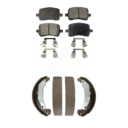 Semi-Metallic Brake Pads & Drum Shoe Front Rear Kit For Chevrolet Pontiac Cobalt