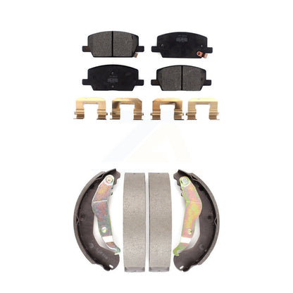 Semi-Metallic Brake Pads And Drum Shoes Front Rear Kit For Chevrolet Trax