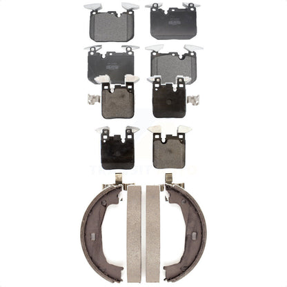 Semi-Metallic Brake Pads Parking Shoes Front Rear Kit For BMW M240i xDrive M235i