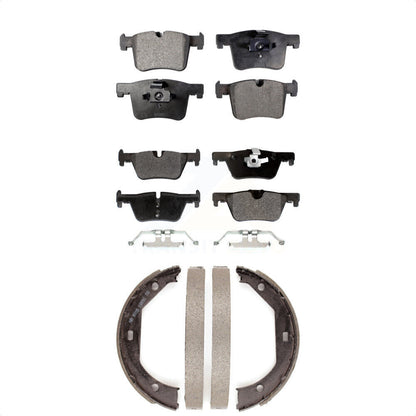 Semi-Metallic Brake Pads & Parking Shoes Front Rear Kit For BMW 320i xDrive 328d