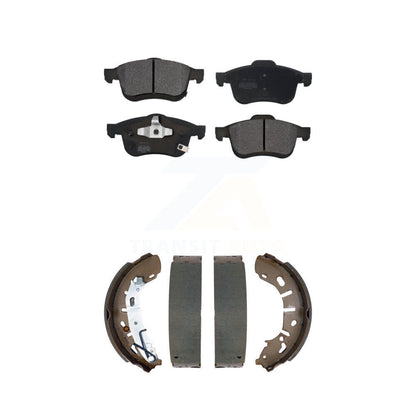 Semi-Metallic Brake Pads & Drum Shoe Front Rear Kit For 15-21 Ram ProMaster City