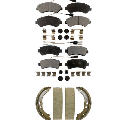 Semi-Metallic Brake Pads Parking Shoe Front Rear Kit For Ram ProMaster 2500 3500