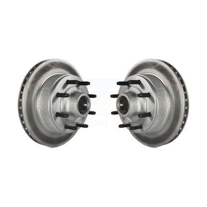 Coat Brake Rotor Front Pair For Ford E-350 Super Duty E-250 Econoline Club Wagon