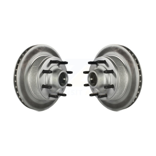 Coat Brake Rotor Front Pair For Ford E-350 Super Duty E-250 Econoline Club Wagon