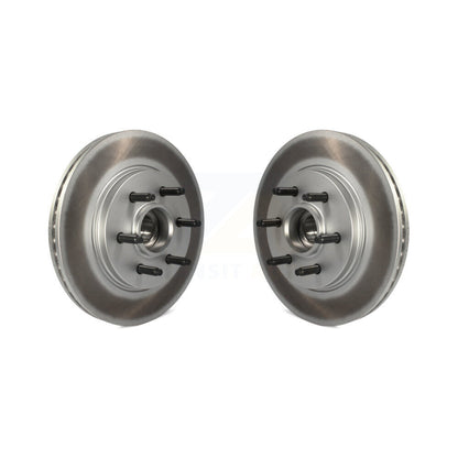 Coat Brake Rotor Front Pair For Ford F-150 Lincoln Mark LT With 6 Lug Wheels RWD