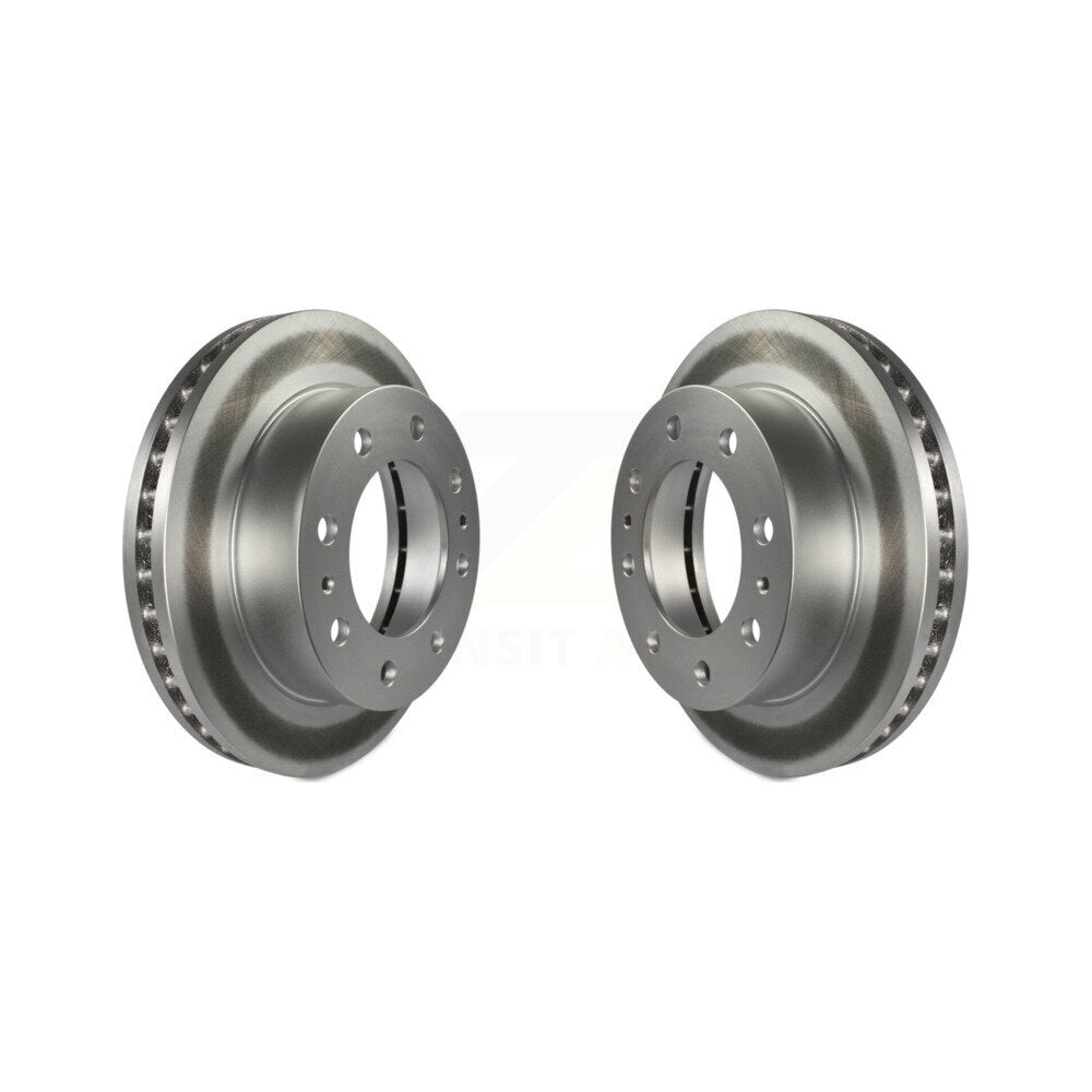 Coat Brake Rotor Front Pair For GMC Chevrolet Sierra 2500 HD Silverado Savana H2