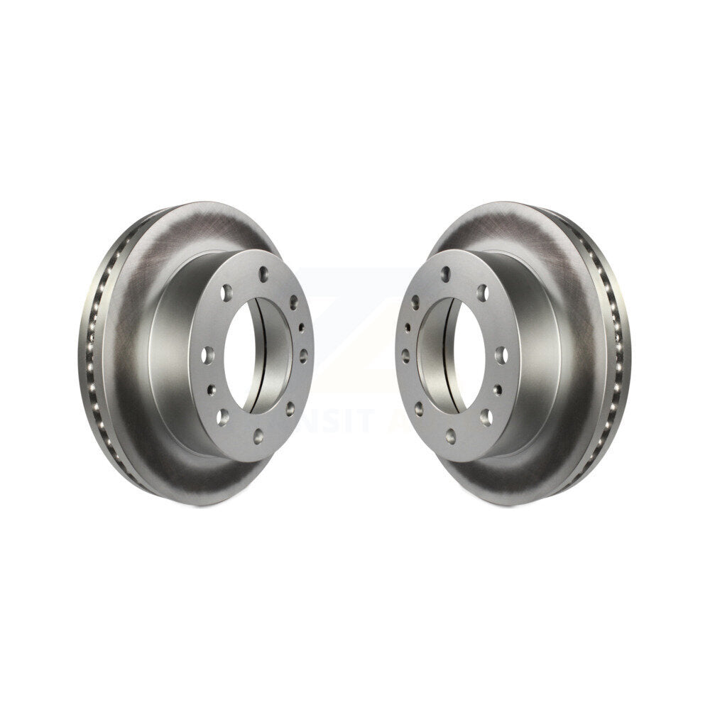 Coat Brake Rotor Front Pair For GMC Chevrolet Savana 3500 Express Sierra HD 4500