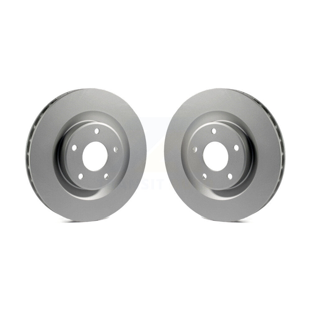 Coated Disc Brake Rotors Front Pair For Chevrolet Corvette Cadillac XLR