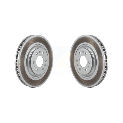 Coated Disc Brake Rotors Front Pair For 2004-2009 Cadillac SRX