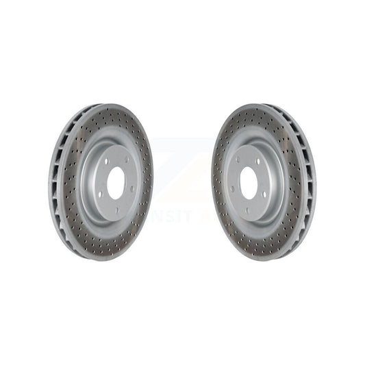 Coated Disc Brake Rotors Front Pair For Chevrolet Corvette Cadillac XLR