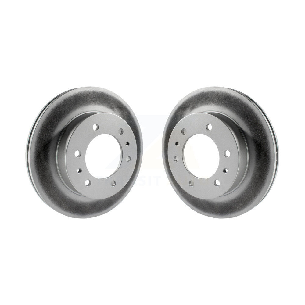 Coated Disc Brake Rotors Front Pair For Hummer H3 H3T