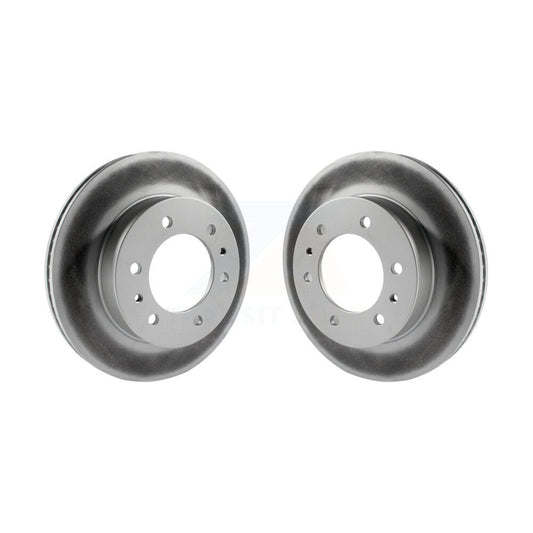 Coated Disc Brake Rotors Front Pair For Hummer H3 H3T