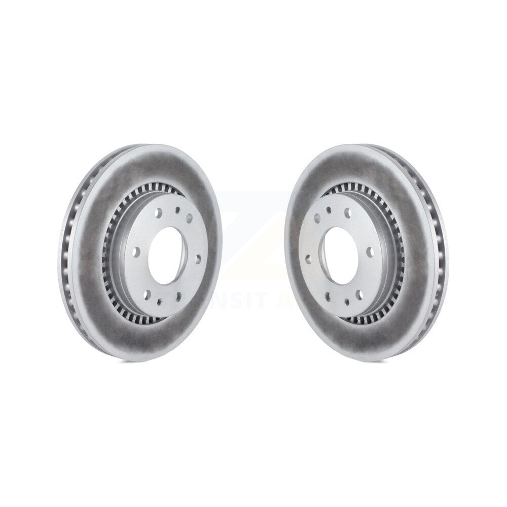 Coated Brake Rotors Front Pair For Chevrolet Trailblazer GMC Envoy Buick Rainier