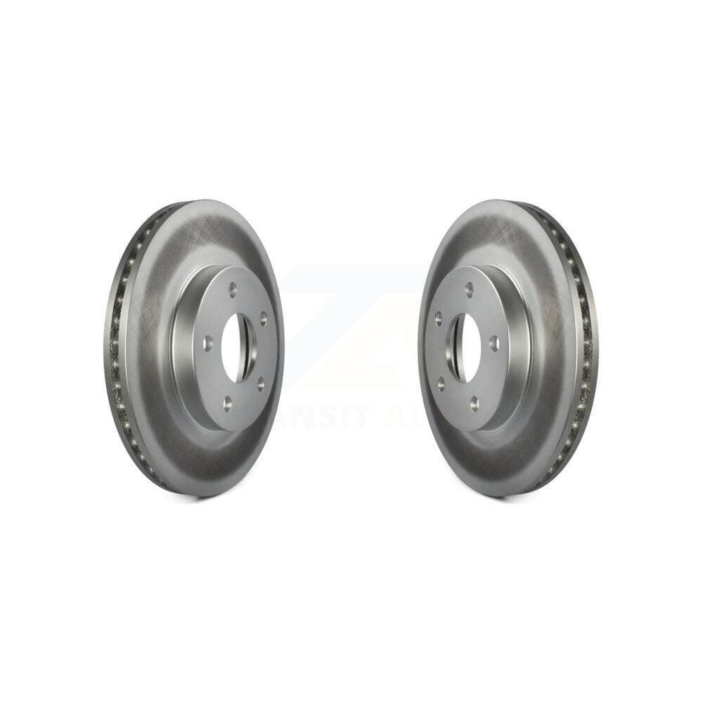 Coated Disc Brake Rotors Front Pair For Chevrolet Cobalt Pontiac G5