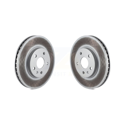 Coated Disc Brake Rotors Front Pair For Cadillac CTS