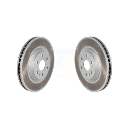Coated Disc Brake Rotors Front Pair For Cadillac SRX Saab 9-4X
