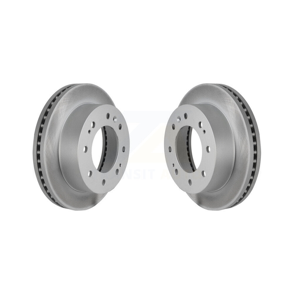 Coat Disc Brake Rotor Front Pair For GMC Chevrolet Sierra 2500 HD Silverado 3500