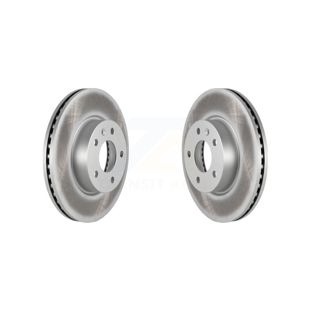 Coated Disc Brake Rotors Front Pair For Cadillac ATS CT4