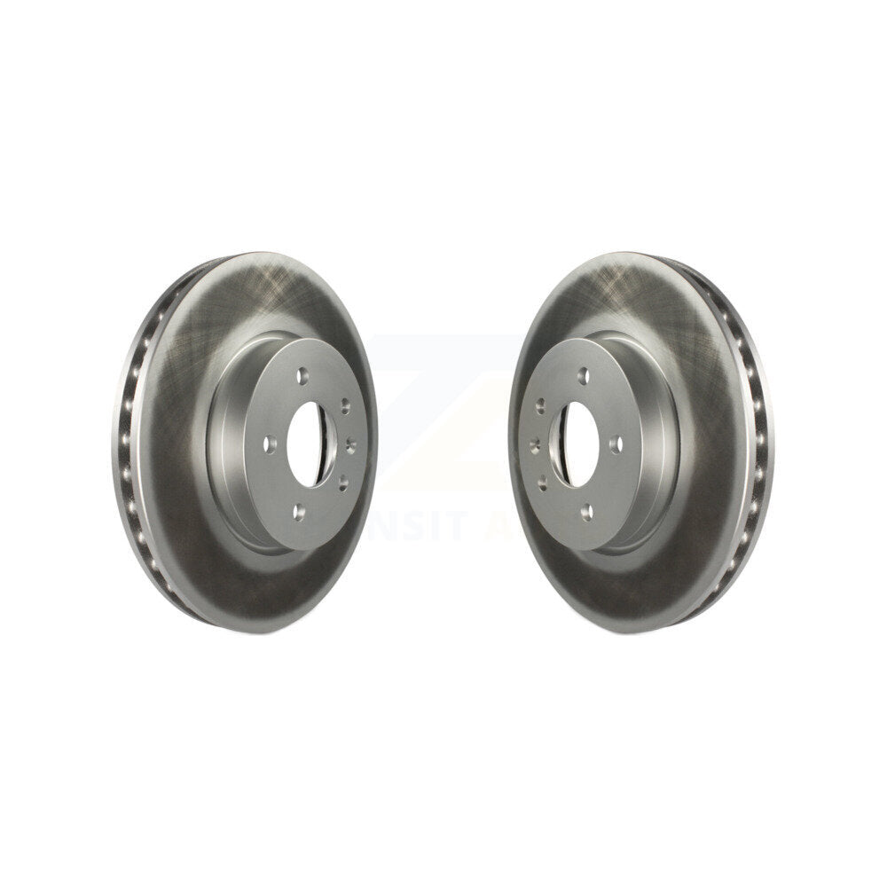 Coated Disc Brake Rotors Front Pair For Cadillac ATS CT4