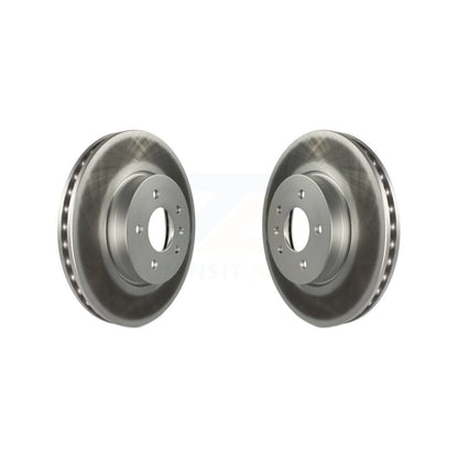 Coated Disc Brake Rotors Front Pair For Cadillac ATS CT4