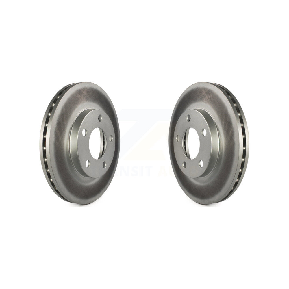 Coated Disc Brake Rotors Front Pair For Ford Mustang