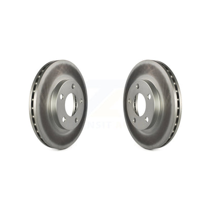 Coated Disc Brake Rotors Front Pair For Ford Mustang