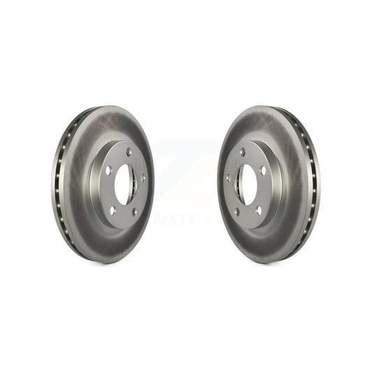 Coated Disc Brake Rotors Front Pair For Ford Mustang