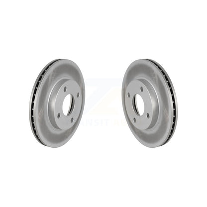Coated Disc Brake Rotors Front Pair For Ford Focus