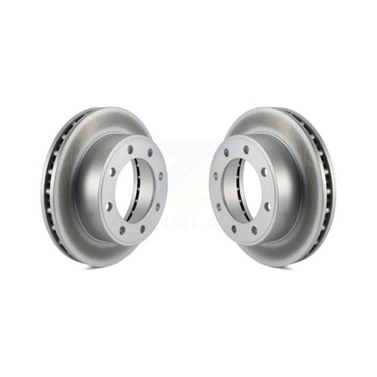 Coat Disc Brake Rotor Front Pair For Ford F-350 Super Duty F-250 Excursion F-550
