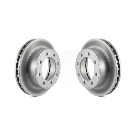 Coat Disc Brake Rotor Front Pair For Ford F-350 Super Duty F-250 Excursion F-550