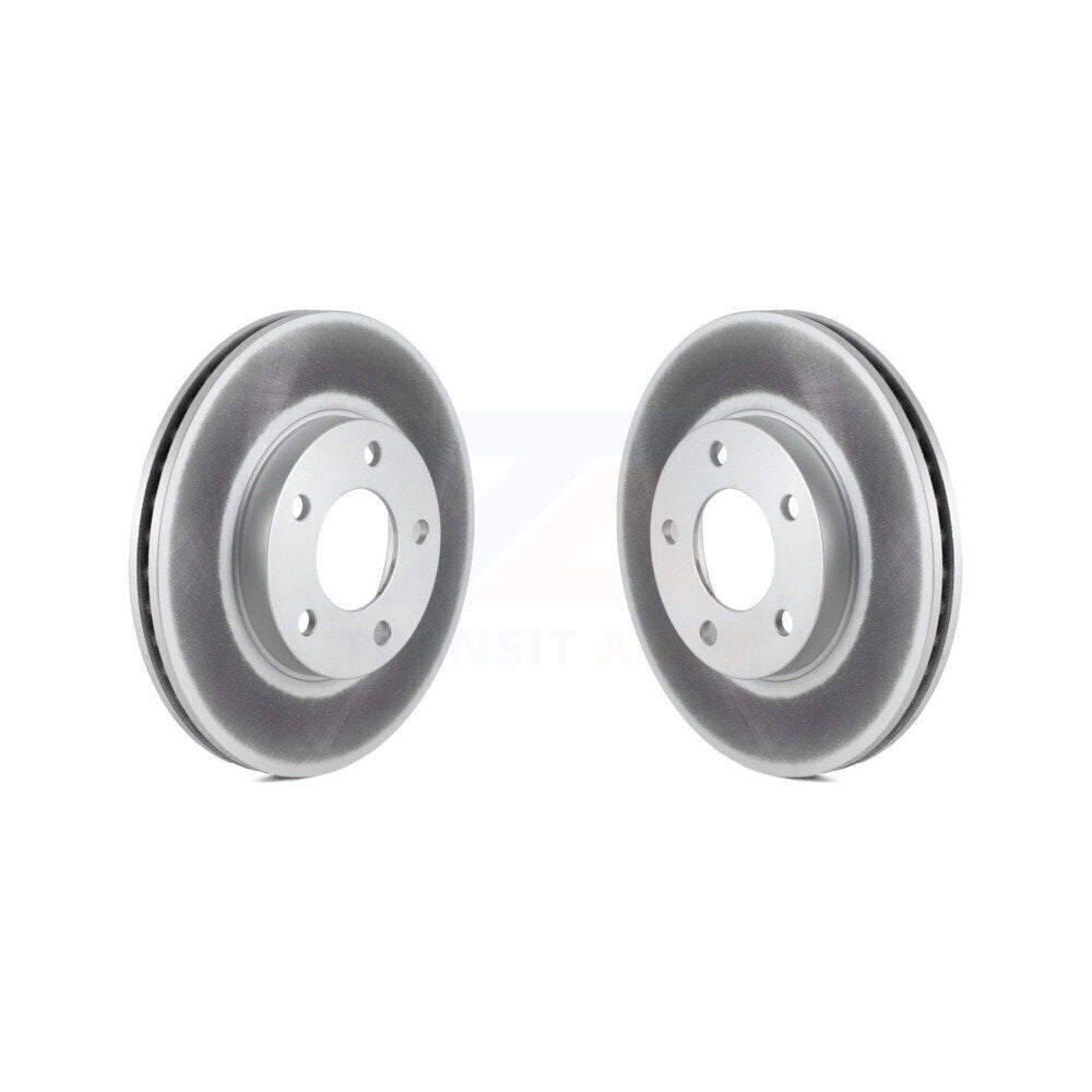 Coated Disc Brake Rotor Front Pair For Ford Escape Mazda Tribute Mercury Mariner