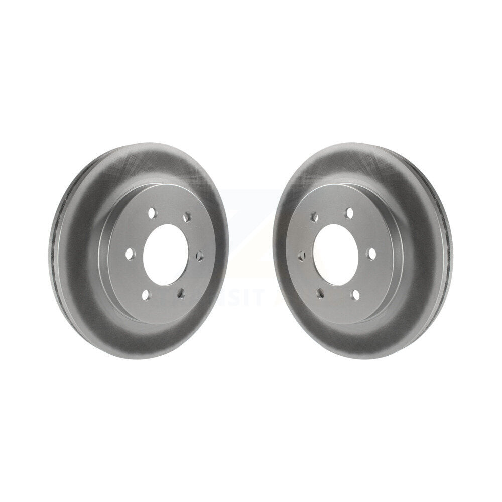 Coat Brake Rotor Front Pair For Ford F-150 Lincoln Mark LT With 6 Lug Wheels 4WD