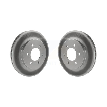 Coat Brake Rotor Front Pair For Ford F-150 Lincoln Mark LT With 6 Lug Wheels 4WD