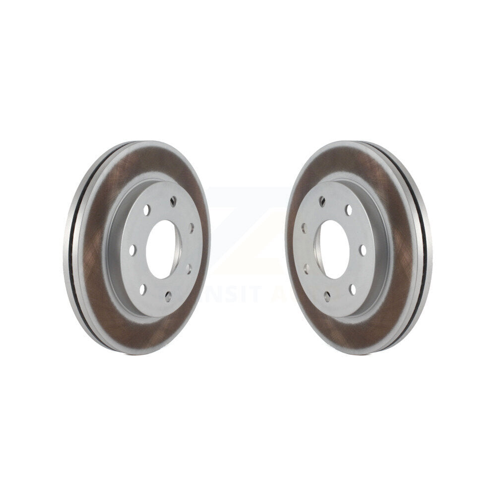 Coated Disc Brake Rotors Front Pair For Ford F-150 Lincoln Mark LT 4WD