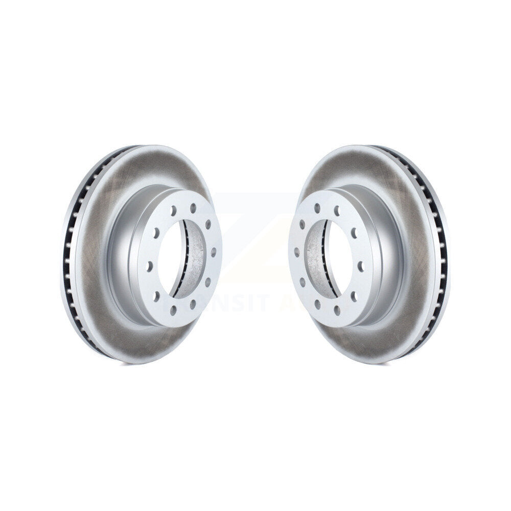 Coated Brake Rotors Front Pair For Ford F-350 Super Duty F-250 F-450 F-550 CF500