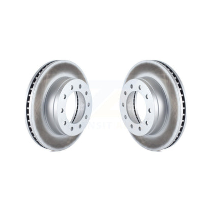 Coated Brake Rotors Front Pair For Ford F-350 Super Duty F-250 F-450 F-550 CF500