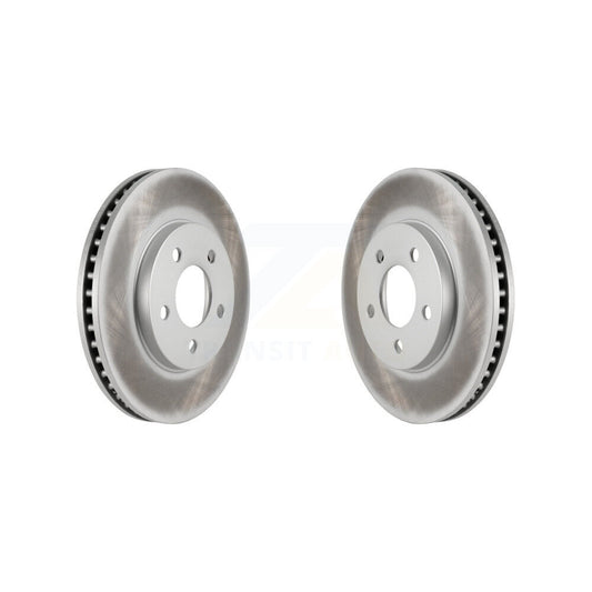 Coated Disc Brake Rotors Front Pair For 2005-2010 Ford Mustang Base