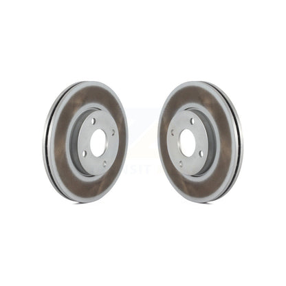 Coated Disc Brake Rotors Front Pair For 2005-2007 Ford Focus