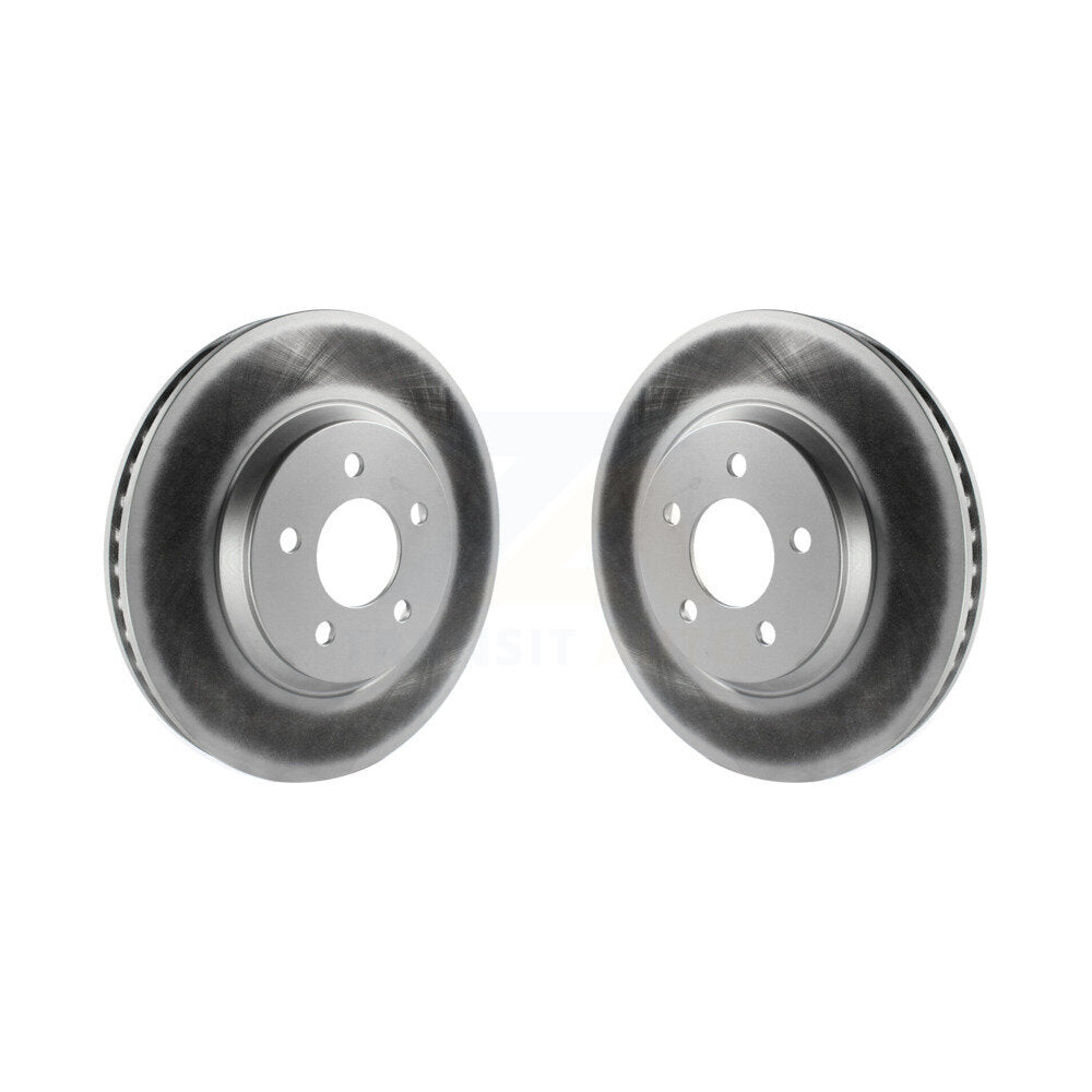 Coated Disc Brake Rotors Front Pair For Ford Mustang