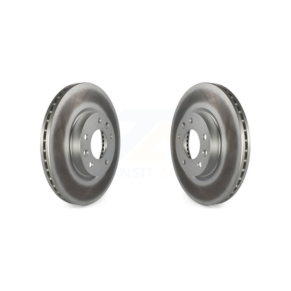 Coated Brake Rotor Front Pair For Ford Fusion Mazda 6 Lincoln MKZ Zephyr Mercury
