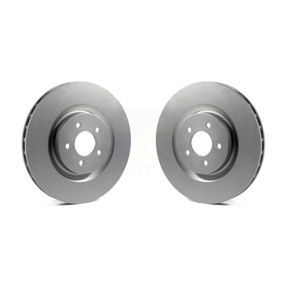 Coated Disc Brake Rotors Front Pair For Ford Mustang