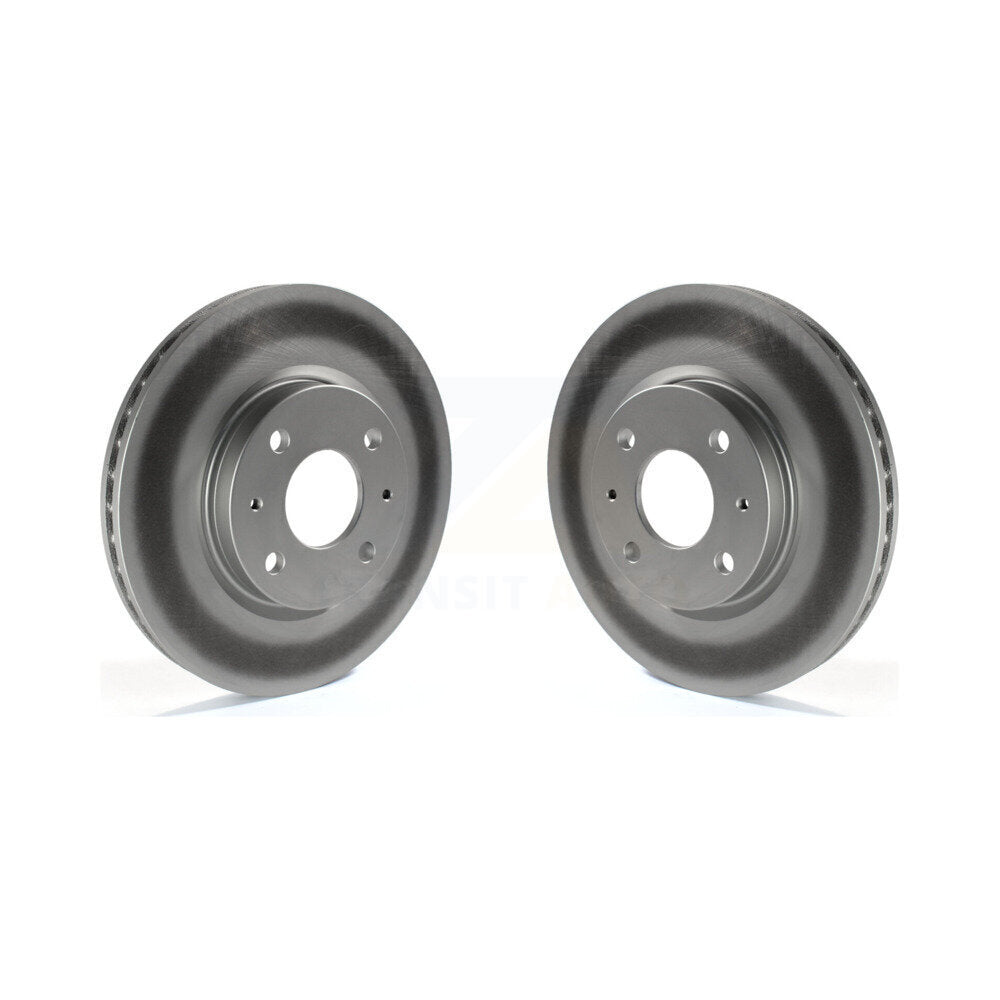 Coated Disc Brake Rotors Front Pair For 2008-2011 Ford Focus