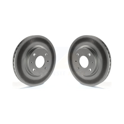 Coated Disc Brake Rotors Front Pair For 2008-2011 Ford Focus