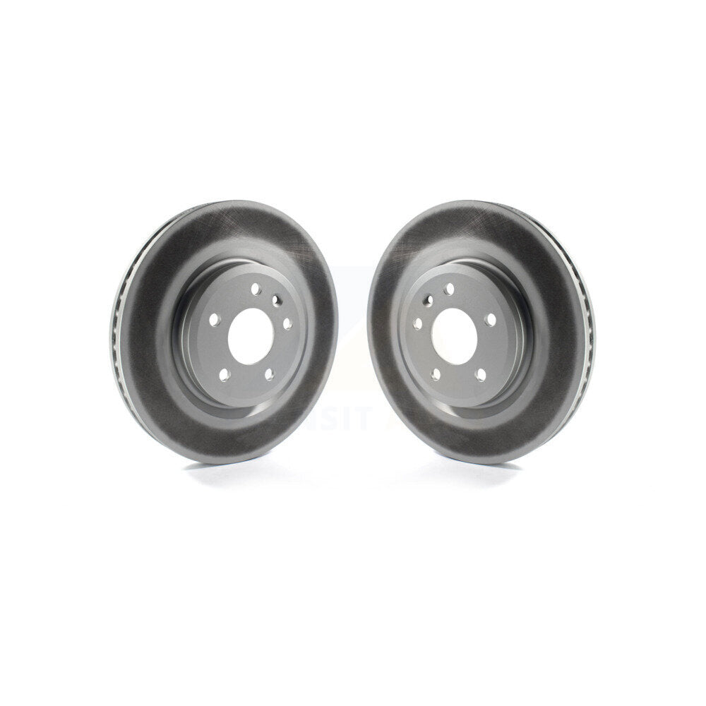 Coated Disc Brake Rotor Front Pair For Ford Explorer Flex Taurus Lincoln MKT MKS